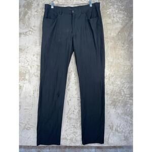 Greg Norman Golf Pants Performance Stretch Moisture Wicking Black 34x34 *FLAW*